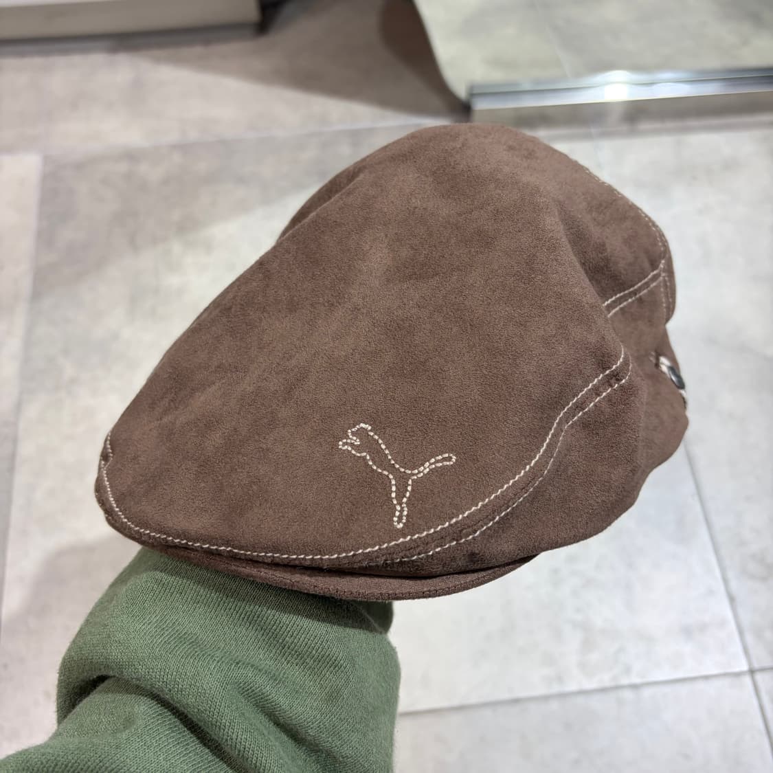 푸마 초코 브라운 헌팅캡 모자 상품이미지4