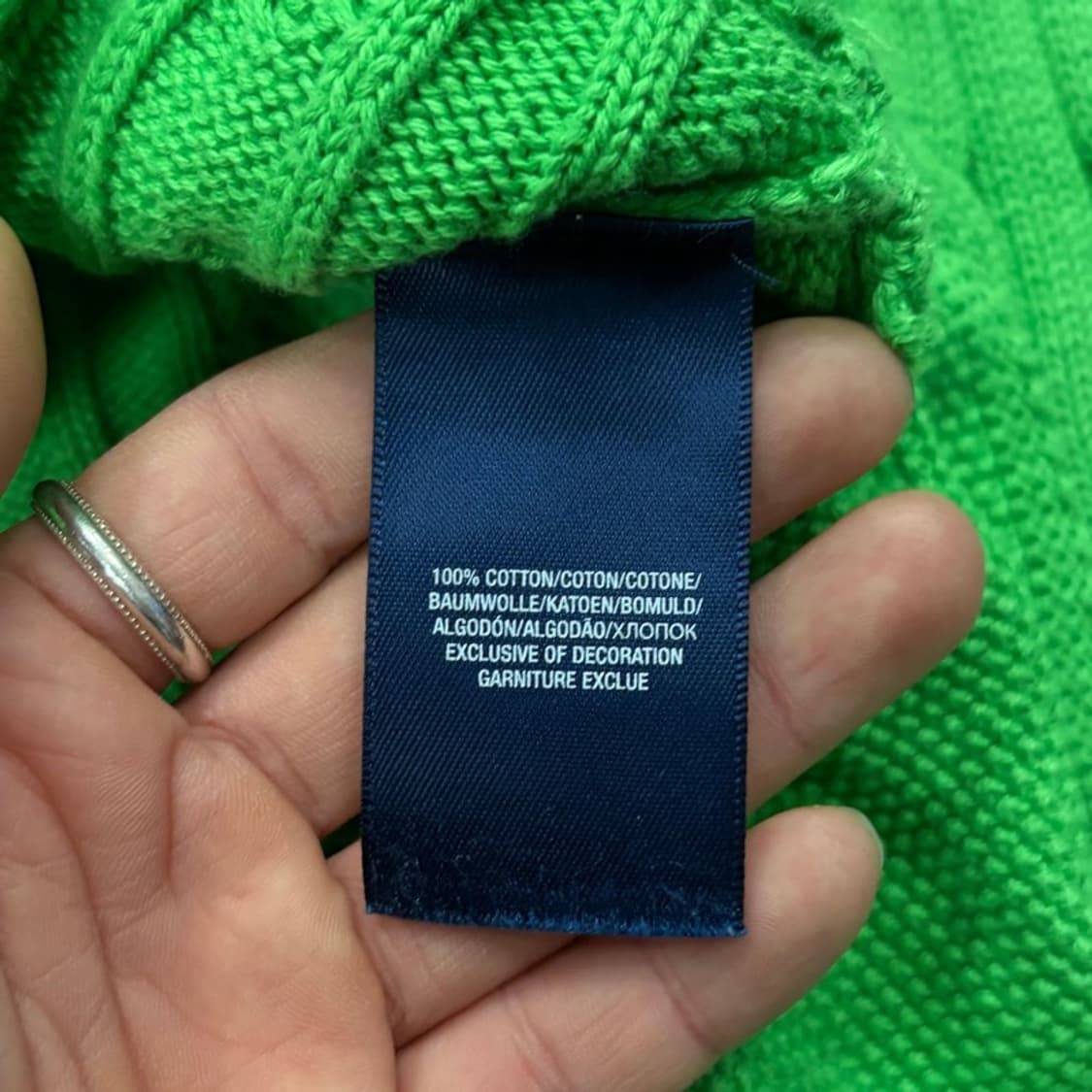 랄프로렌 프릴 꽈배기 가디건 v2701 상품이미지8