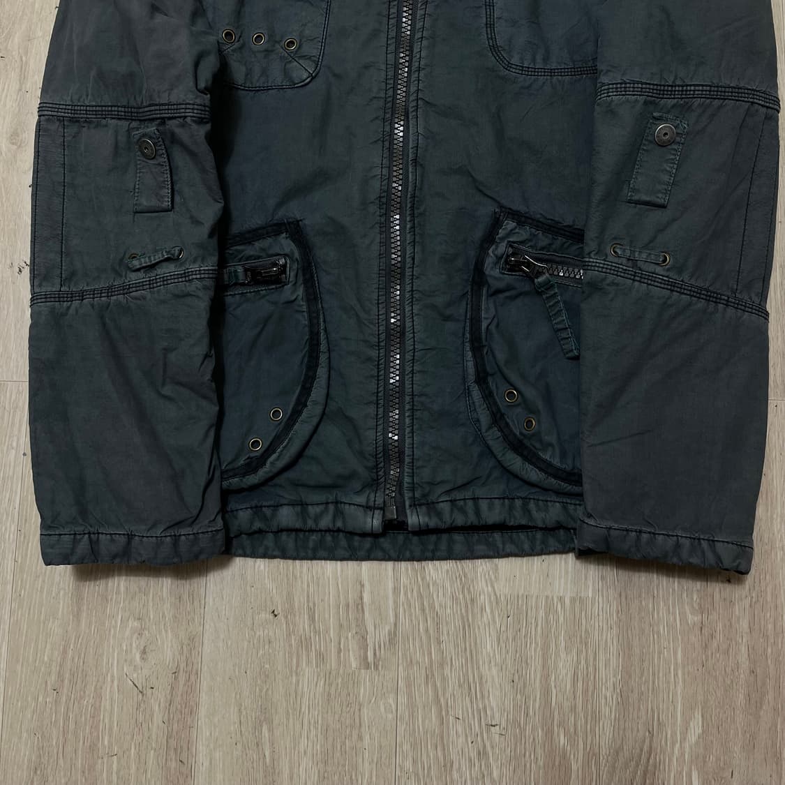 빈티지 포켓 야상 후드자켓 M(95) 상품이미지7