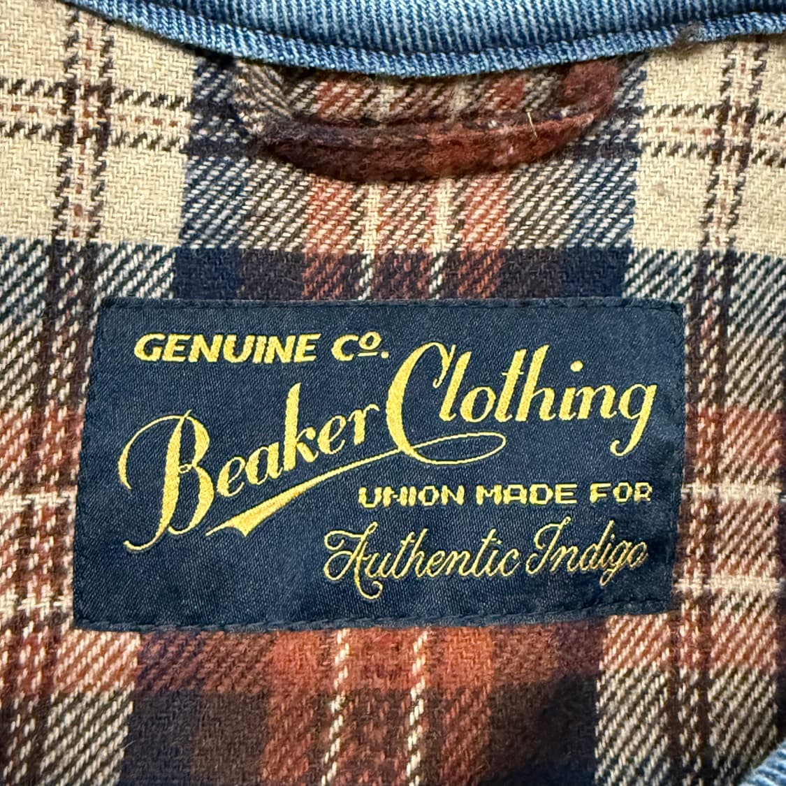 [정품] Beaker Clothing 비이커 데님배색 양털무스탕 b19 상품이미지5