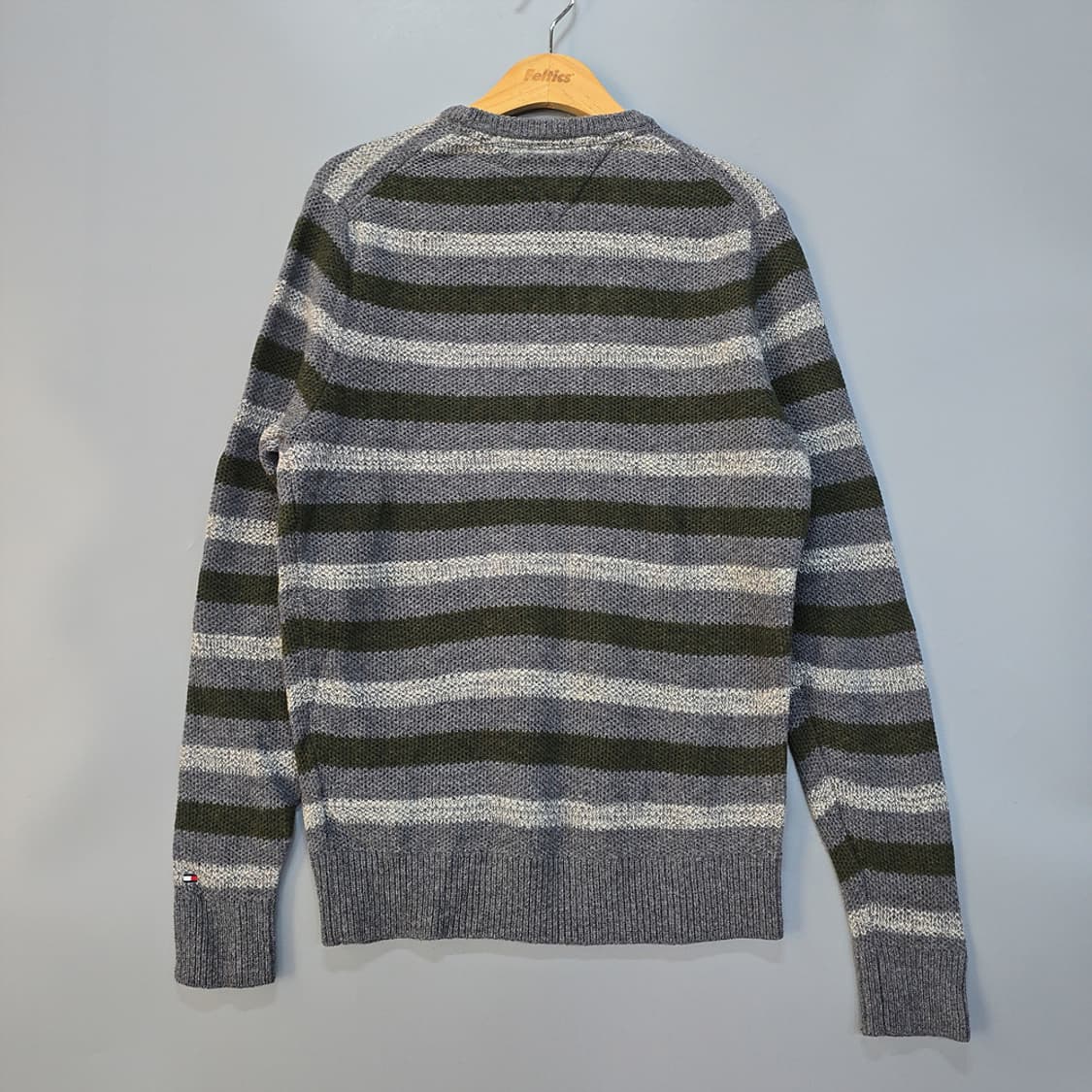타미힐피거(Tommy Hilfiger) 스트라이프 니트 그레이 M 상품이미지5