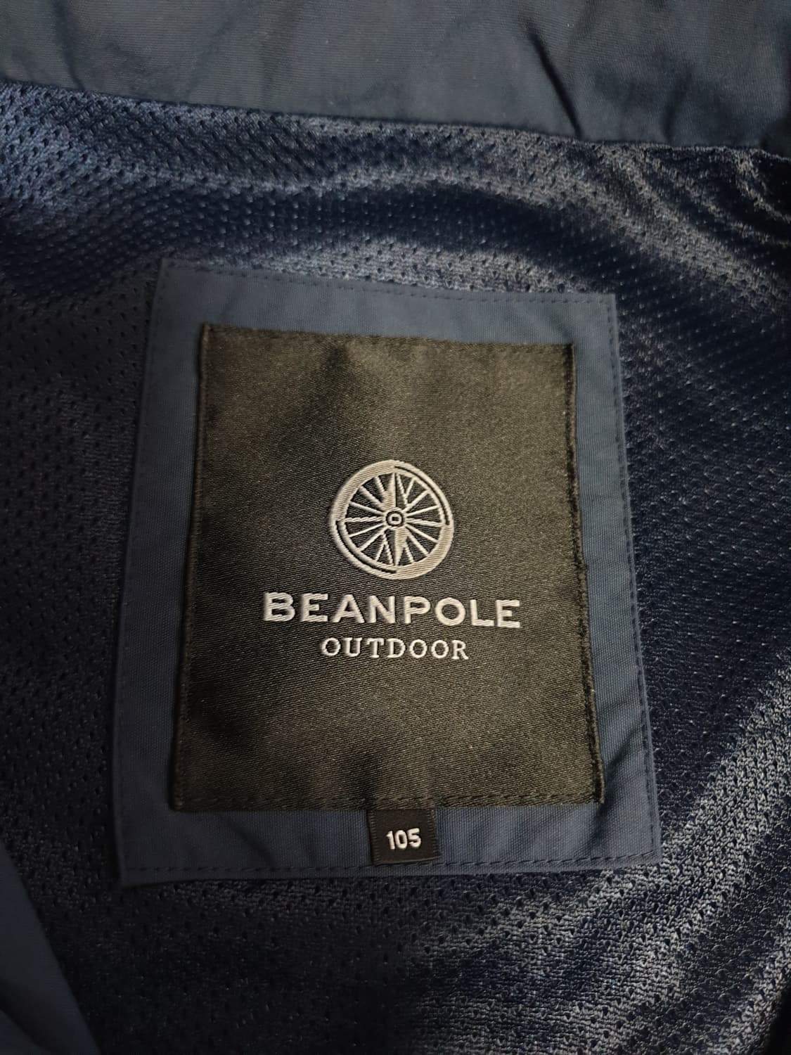 (빈티지) 빈폴 아웃도어 시그니처 자수로고 후드 바람막이 네이비(XL) 상품이미지3