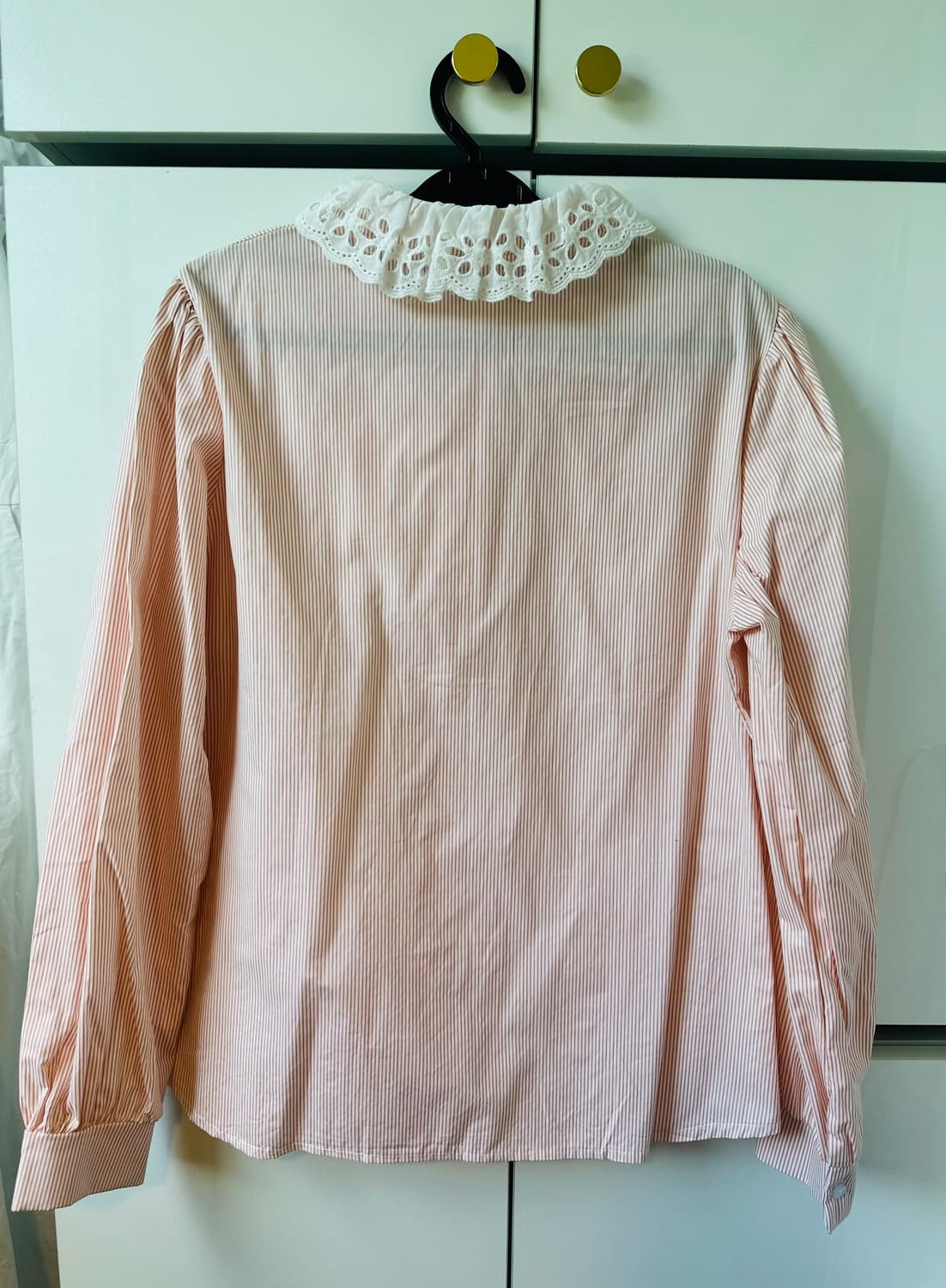 BNX 스트라이프 레이스 블라우스 상품이미지6