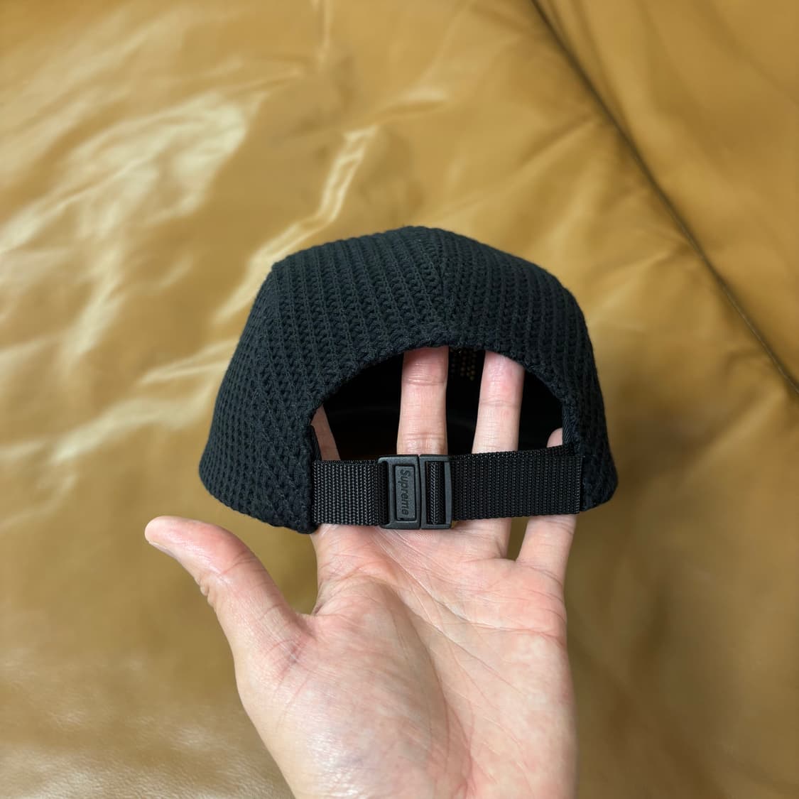 Supreme 슈프림 블랙 캠프캡 모자 (21ss Sting Black) 상품이미지8