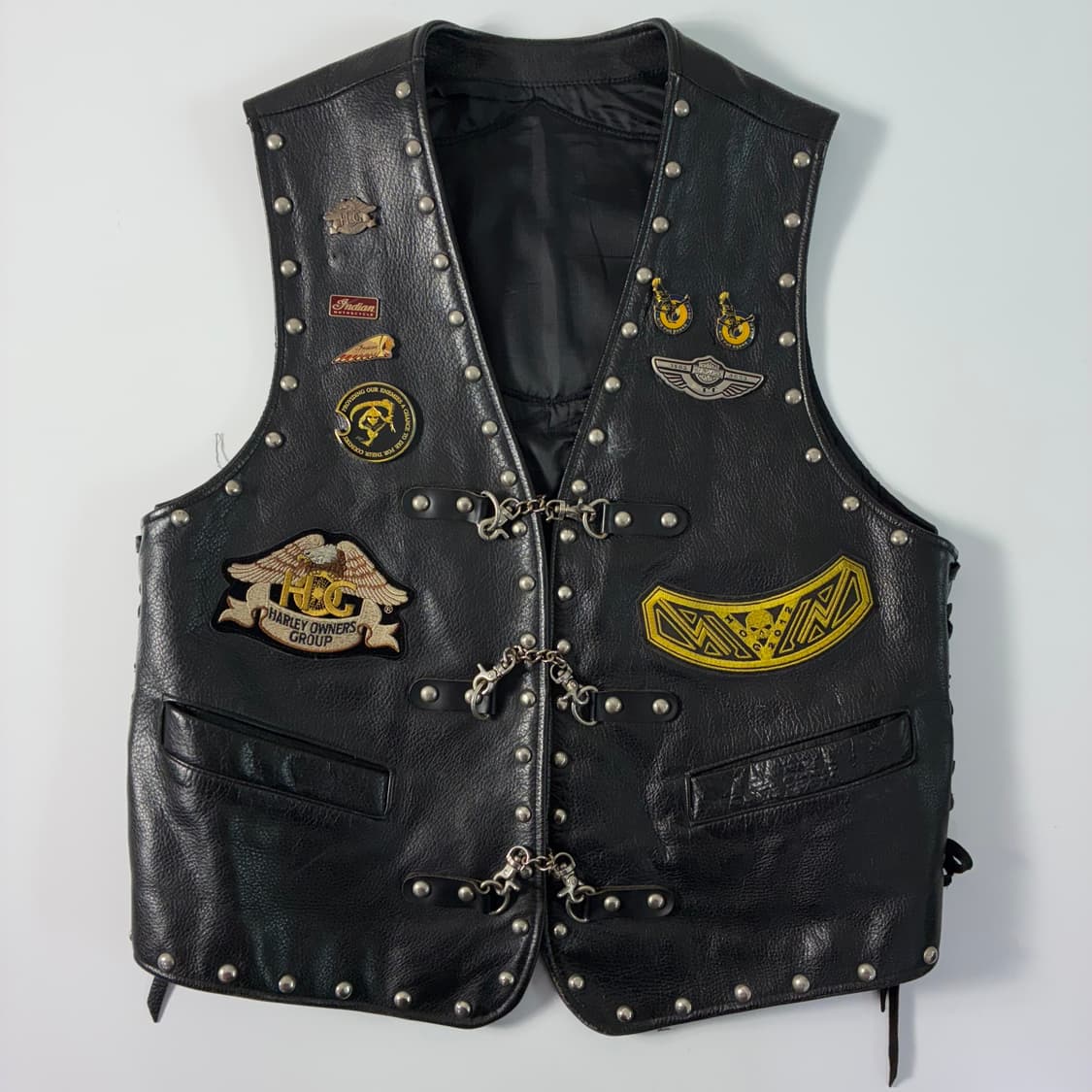 Harley-Davidson  할리 데이비슨 커스텀 레더 베스트 상품이미지1