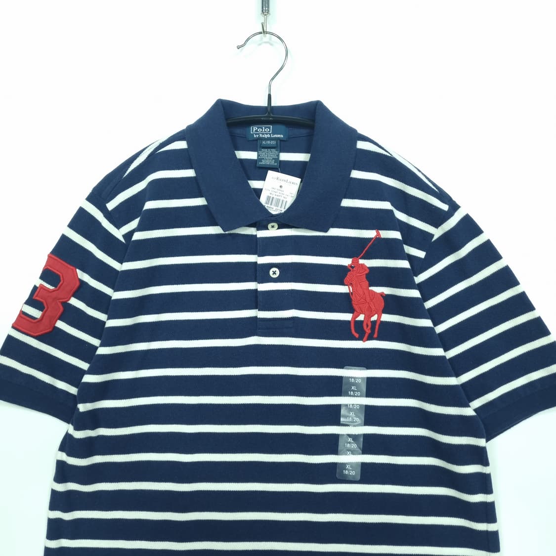 폴로 랄프로렌 빅포니 스트라이프 반팔 폴로 상품이미지1