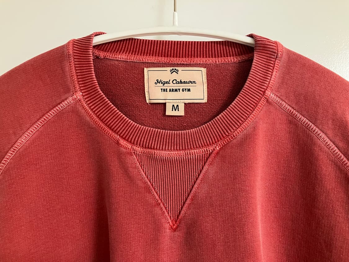 [NIGEL CABOURN] 나이젤카본 엠브로이더리 애로우 크루 RED 상품이미지2