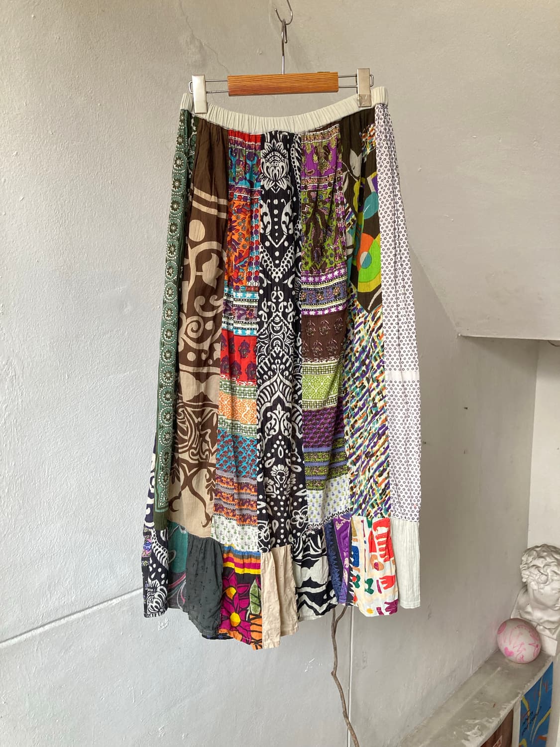 코튼 100 레이어드 모리걸 롱 스커트 상품이미지6