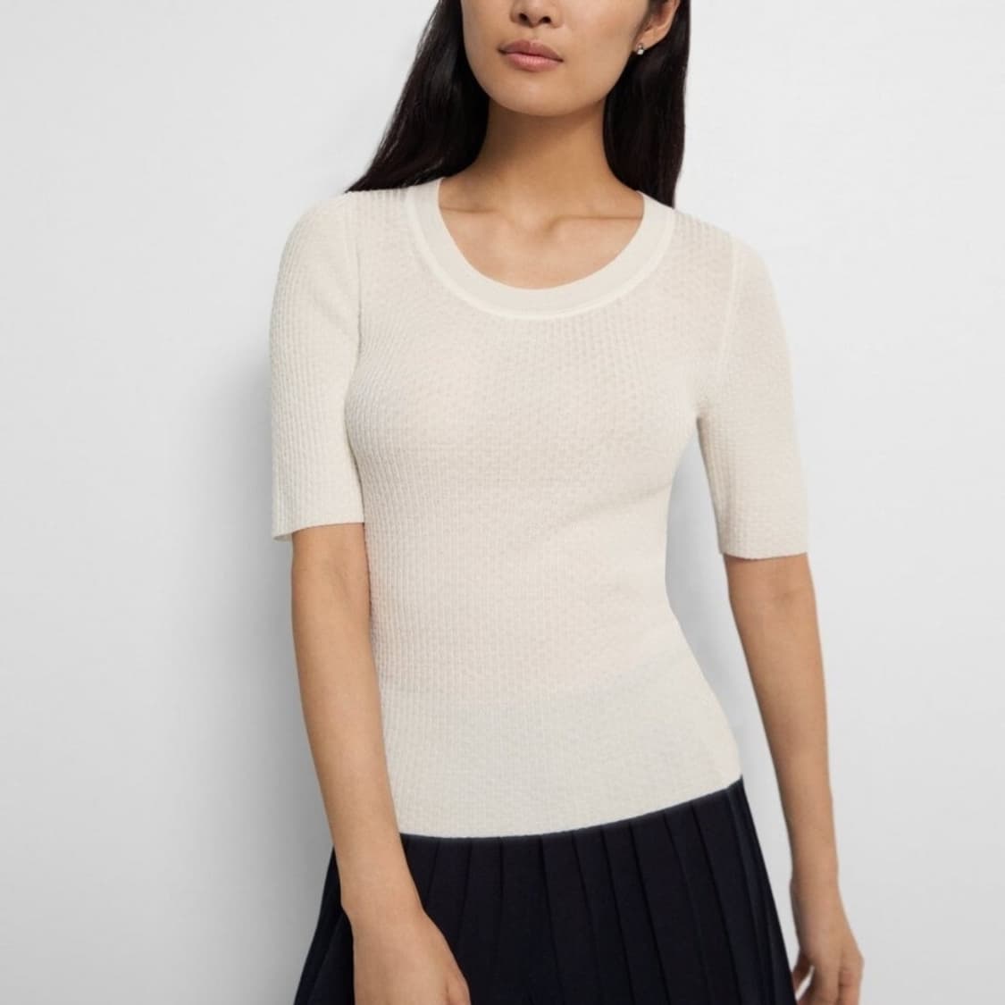 띠어리 리갈 울 반팔 풀오버 상품이미지1