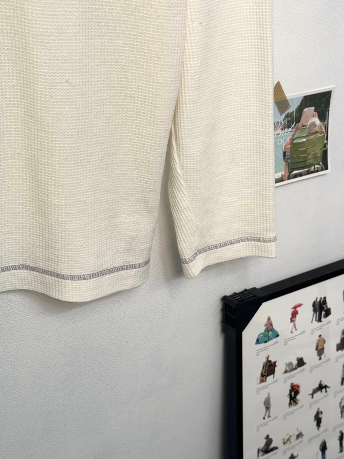Henley neck Waffle knit/ T116 상품이미지3