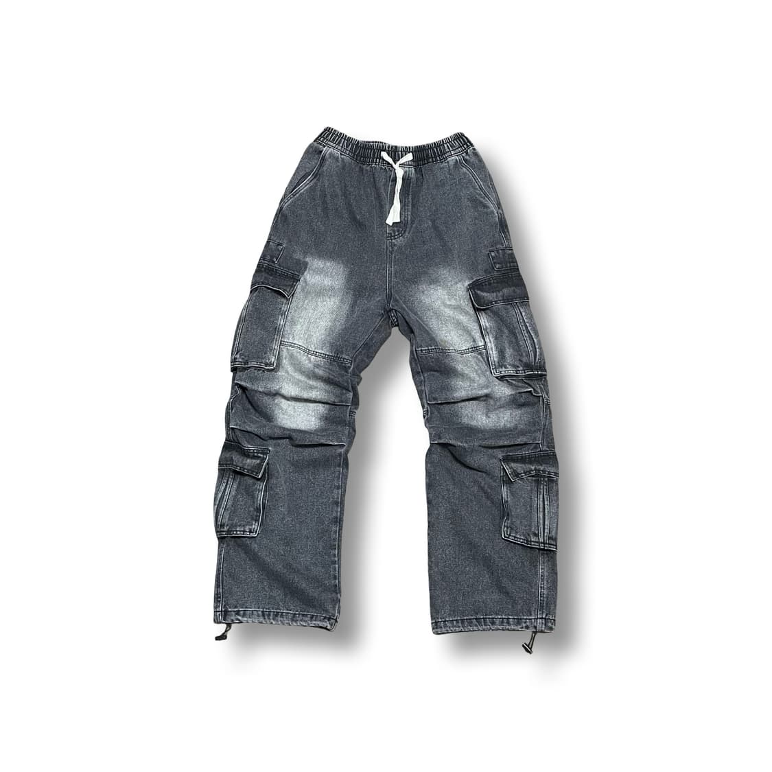 [28] 더블제이디 워싱 블랙 카고 조거 팬츠 상품이미지1