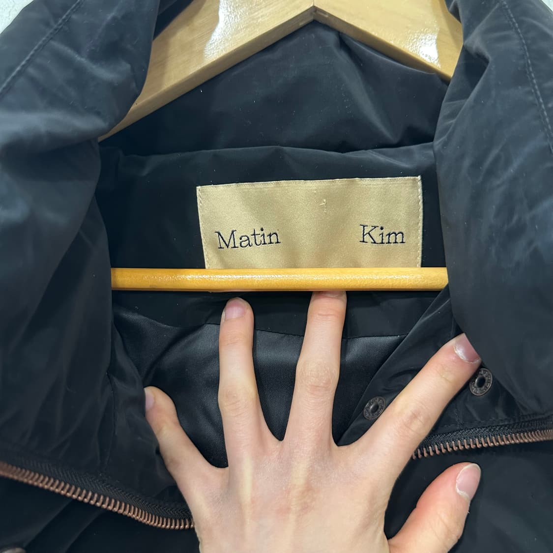 마뗑킴 스티치 코팅 패딩 상품이미지6