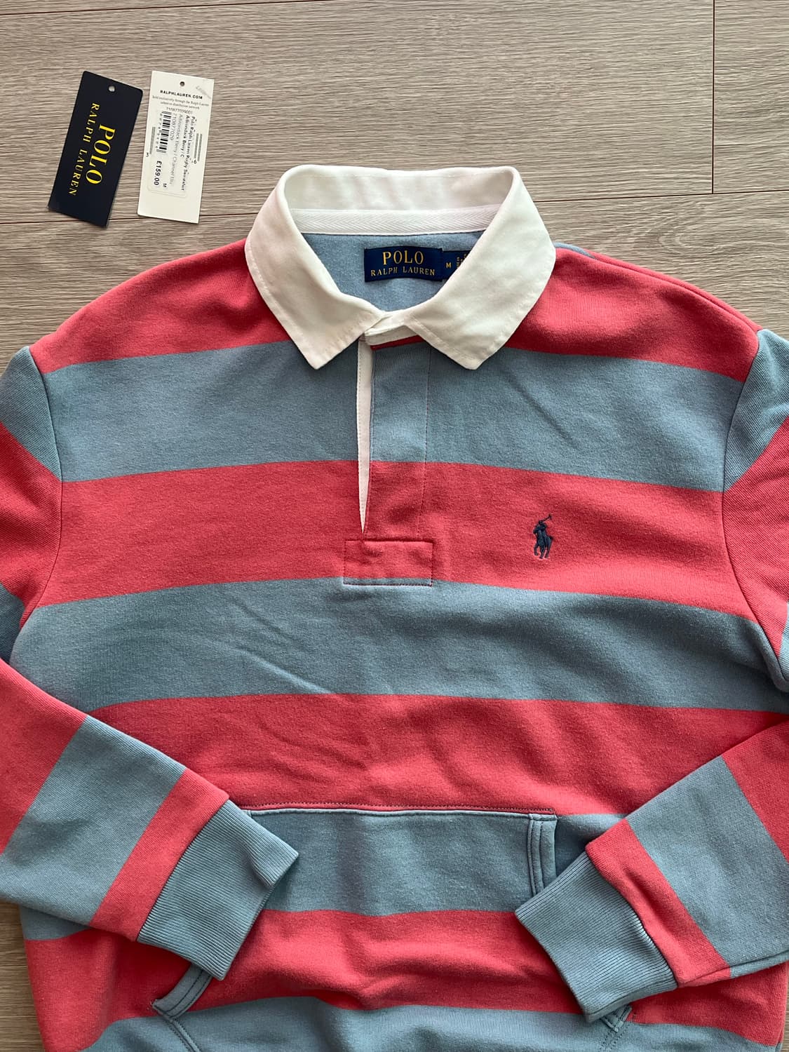 (국내미발매,새상품,송중기착용)폴로 랄프로렌 스트라이프 럭비셔츠 상품이미지3