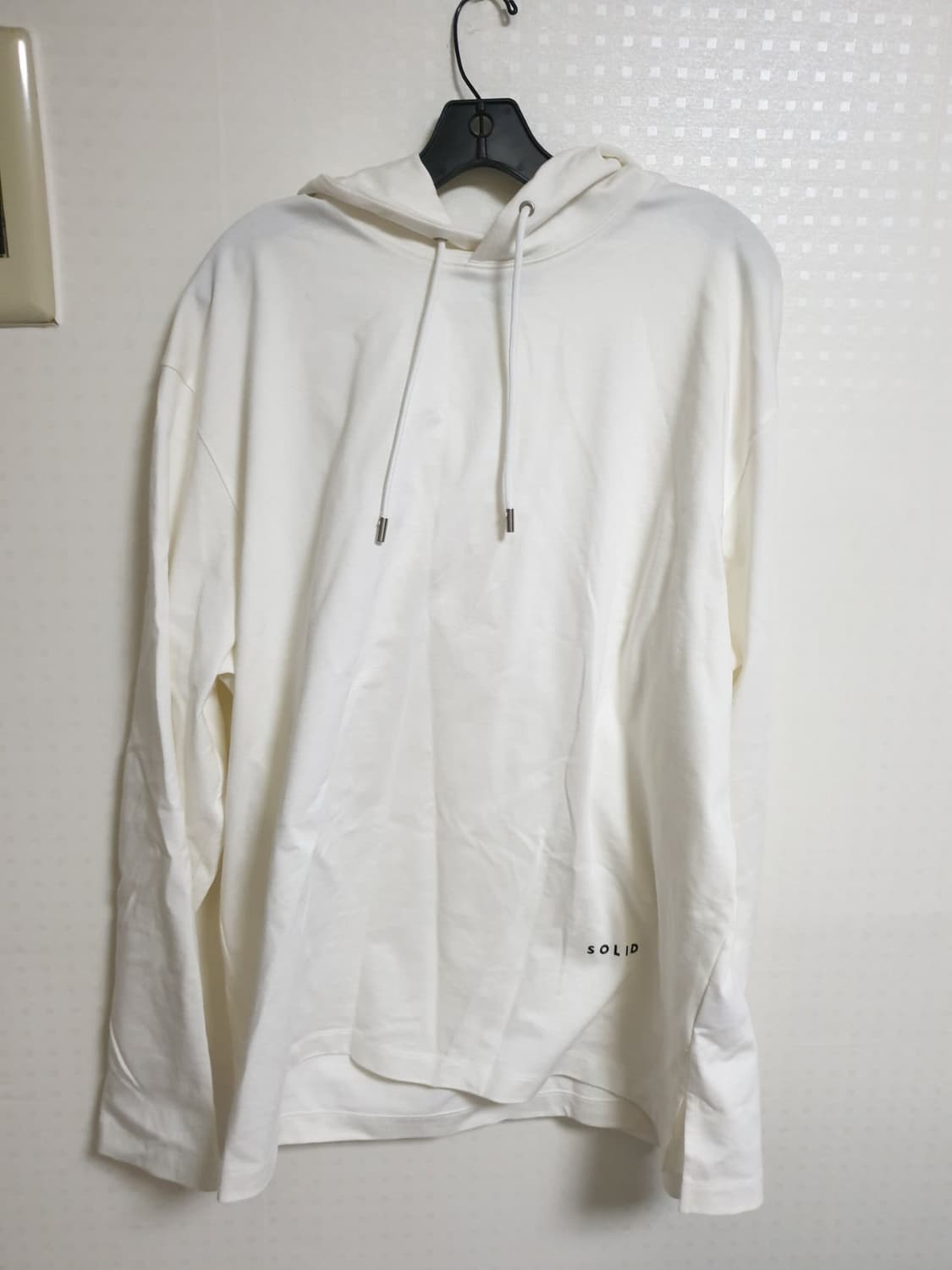 솔리드 옴므 슬리브 후드 티셔츠 상품이미지8