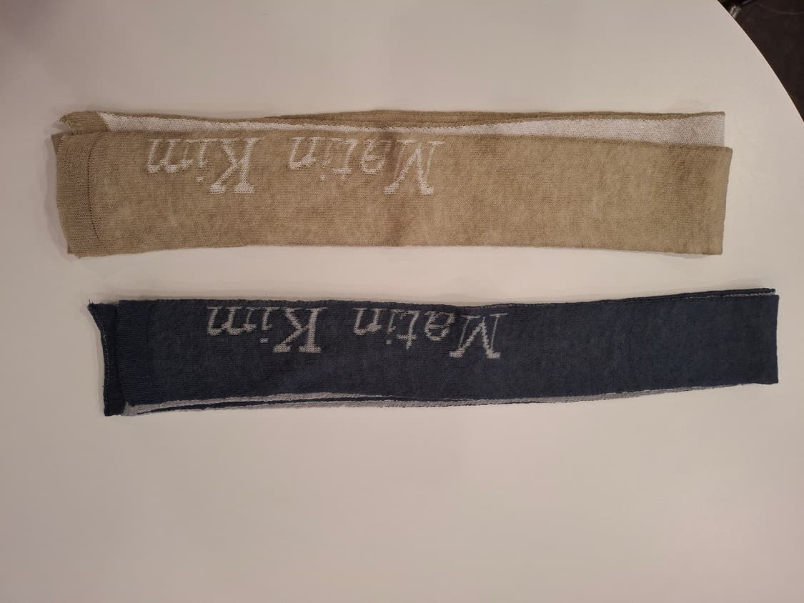 (마지막특가) 마뗑킴 머플러 네이비/카키베이지 새상품 상품이미지5