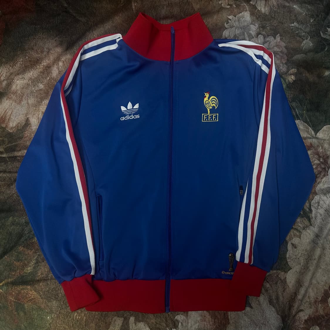 아디다스 빈티지 피파월드컵 프랑스블루트랙탑져지 S 상품이미지1