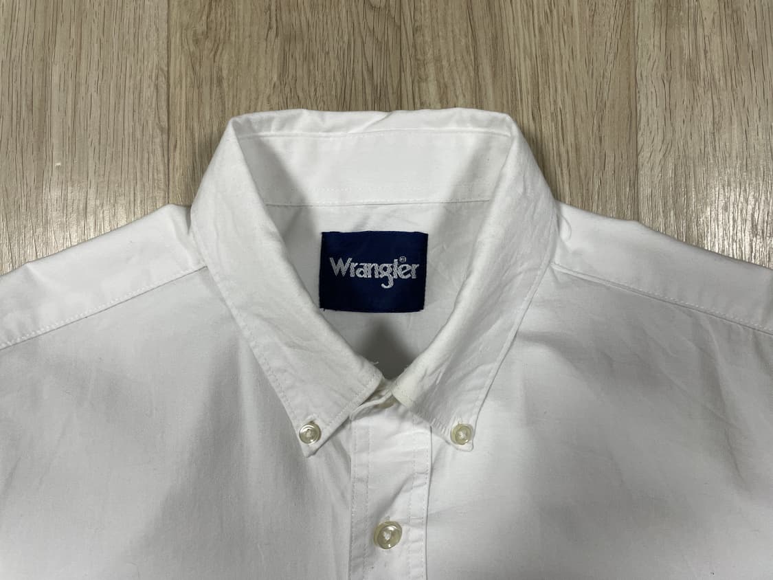 110) 90's 랭글러 화이트 웨스턴셔츠 상품이미지3