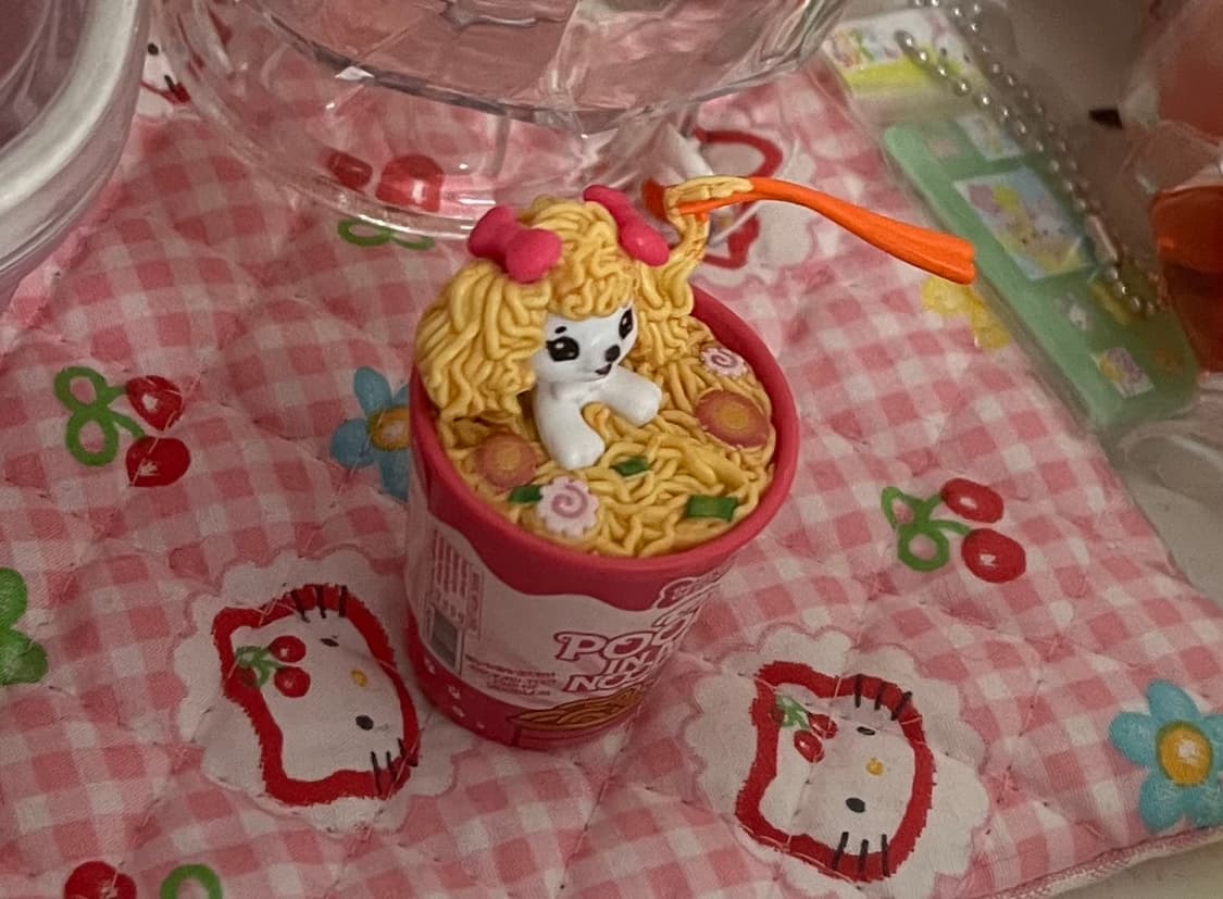 강아지 라멘 고전문구 고전완구 빈티지 라면 누들 리멘트 미니 피규어 라면 상품이미지2