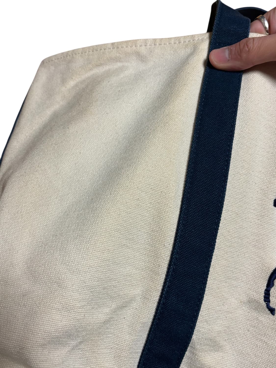 폴로 랄프로렌 아이보리 캔버스 토트백 상품이미지8