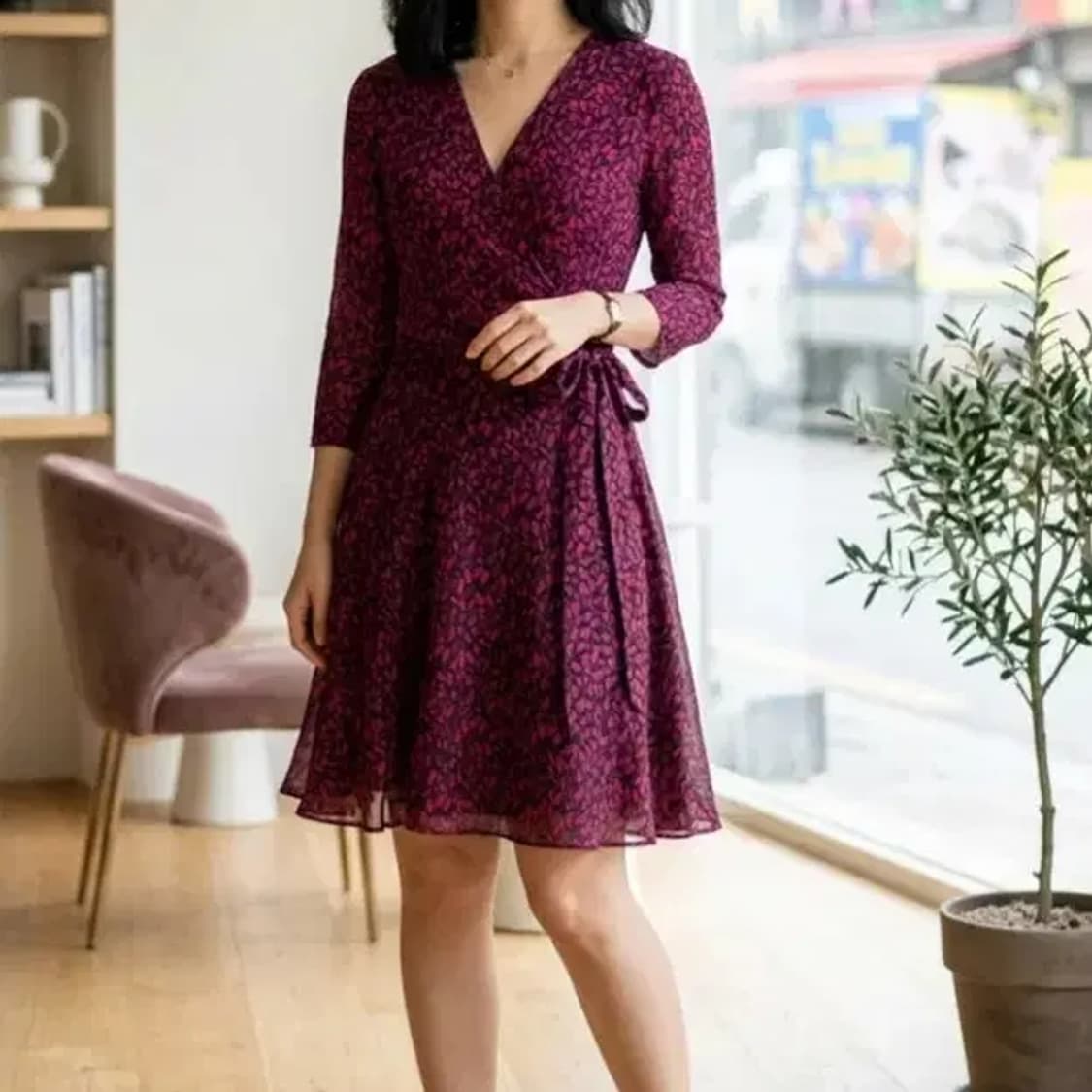 다이앤 본 퍼스텐버그 랩 원피스 ~55반 상품이미지1