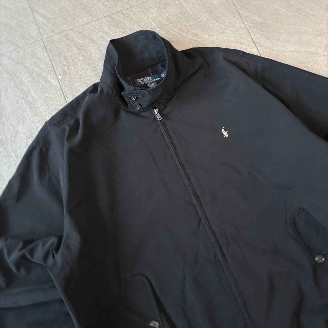 폴로 정푸 블랙 바이스윙 바라쿠다 코튼 자켓 상품이미지2