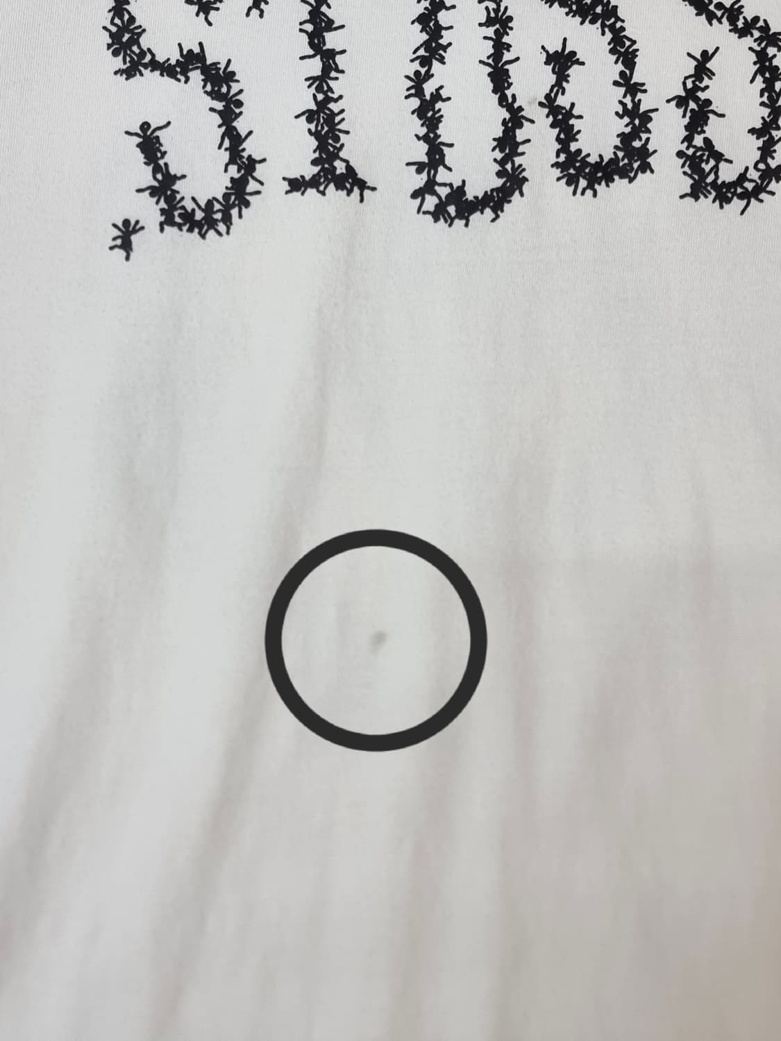 Stussy 스투시 앤츠 피그먼트 다이드 티셔츠 내츄럴 상품이미지3