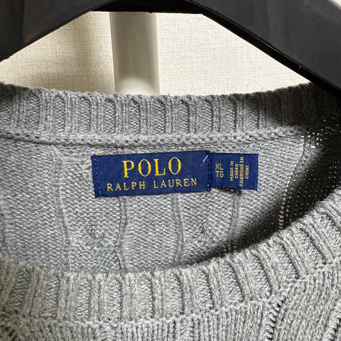 폴로 랄프로렌 케이블 니트 / 그레이, XL 상품이미지4