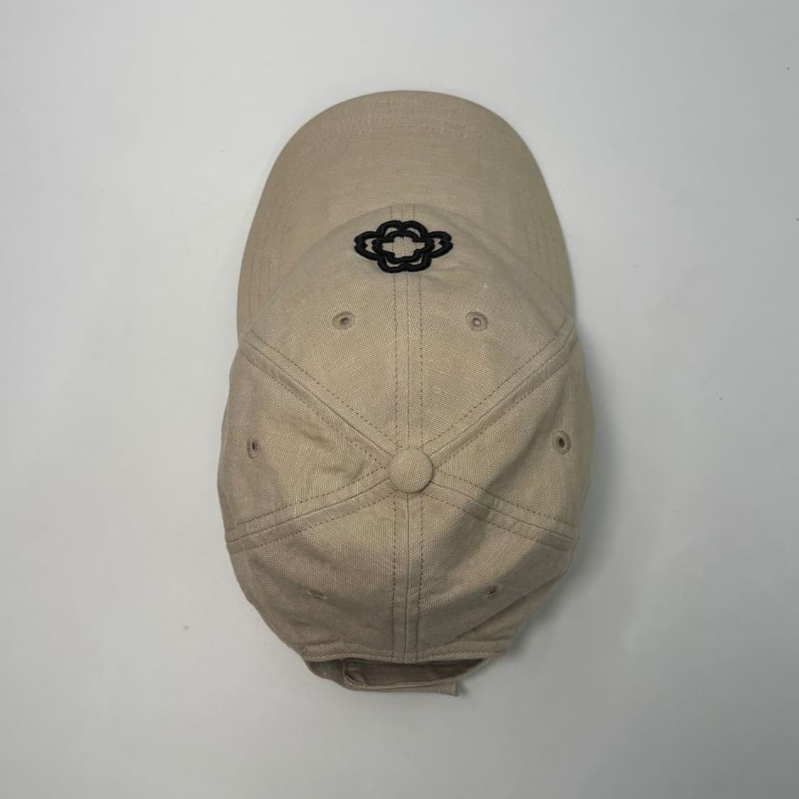 MAJE 클로버 자수 로고 코튼 볼캡 베이지 상품이미지4