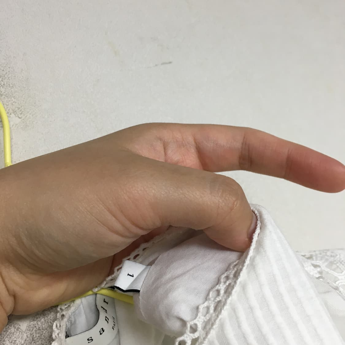 SANDRO 산드로 린넨 러플 블라우스 1 상품이미지5