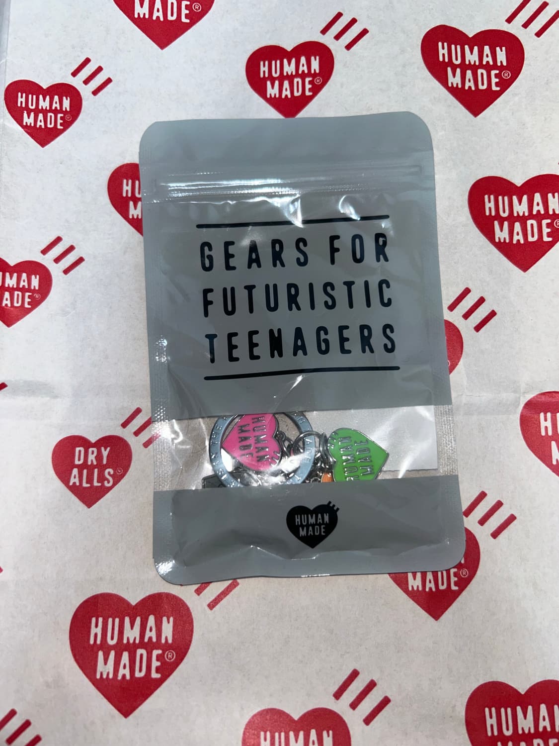 휴먼 메이드 하트 참 키링 미개봉 새상품 상품이미지1