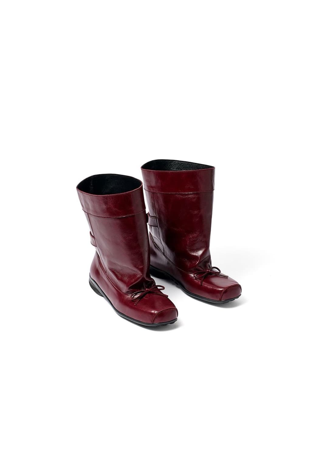 오픈와이와이 BALLET SLOUCHY SHORT BOOTS, BURGU 상품이미지1