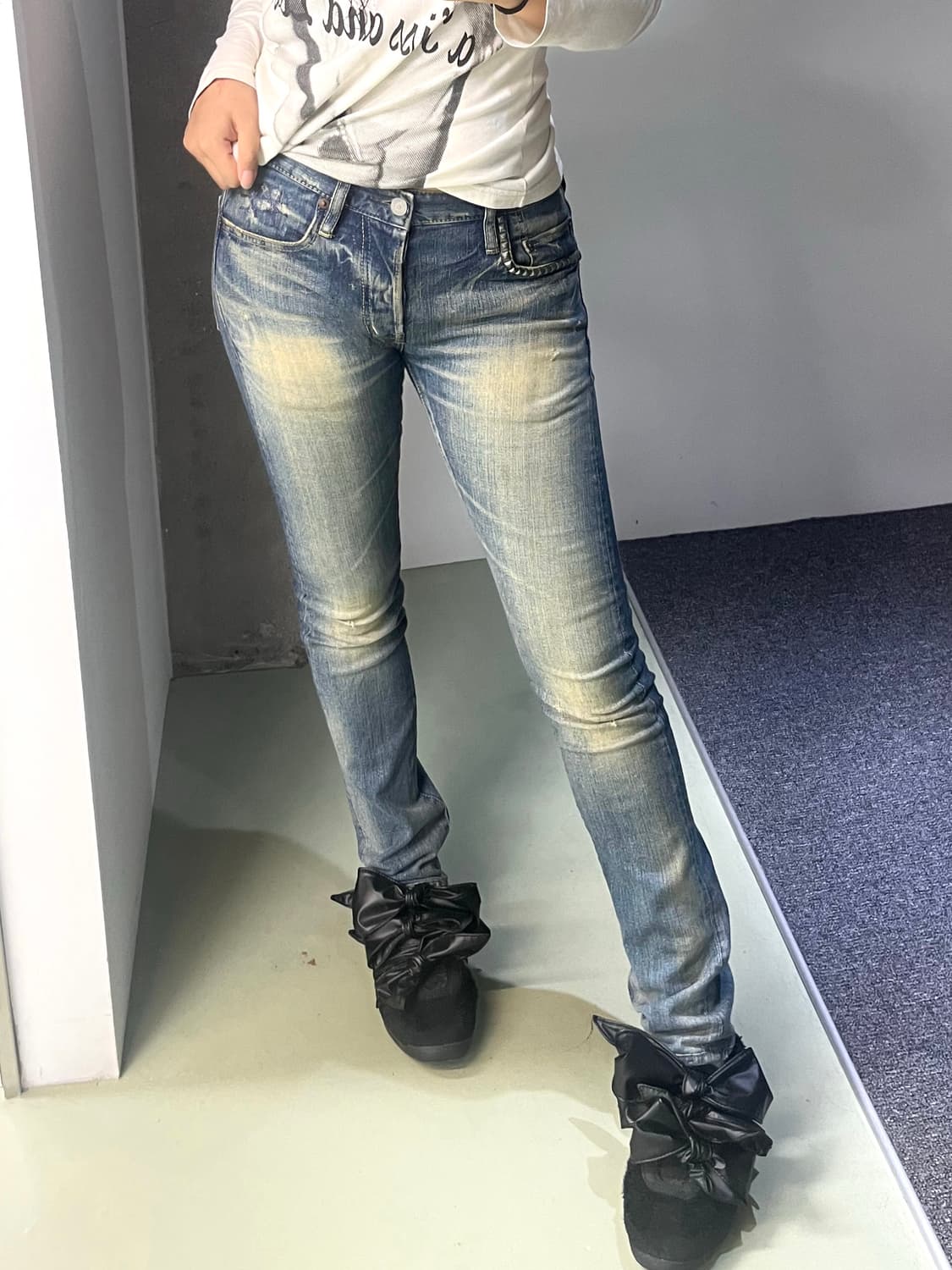 히스테릭 글래머 워시드 데님 팬츠 상품이미지1