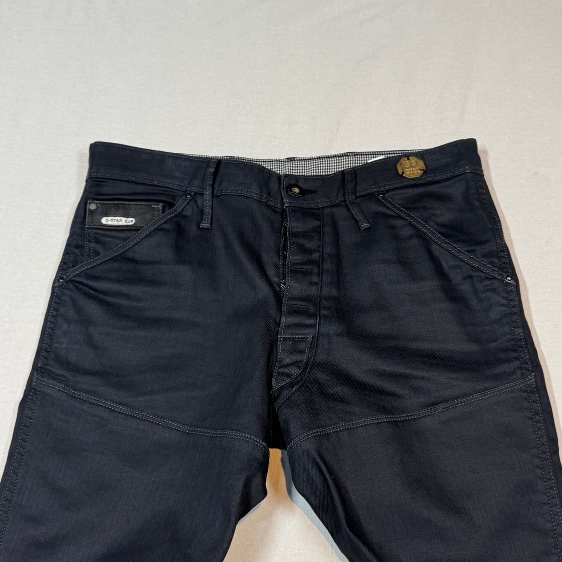 32inch) 지스타로우 3301 3D 코팅 입체 데님 팬츠 상품이미지5