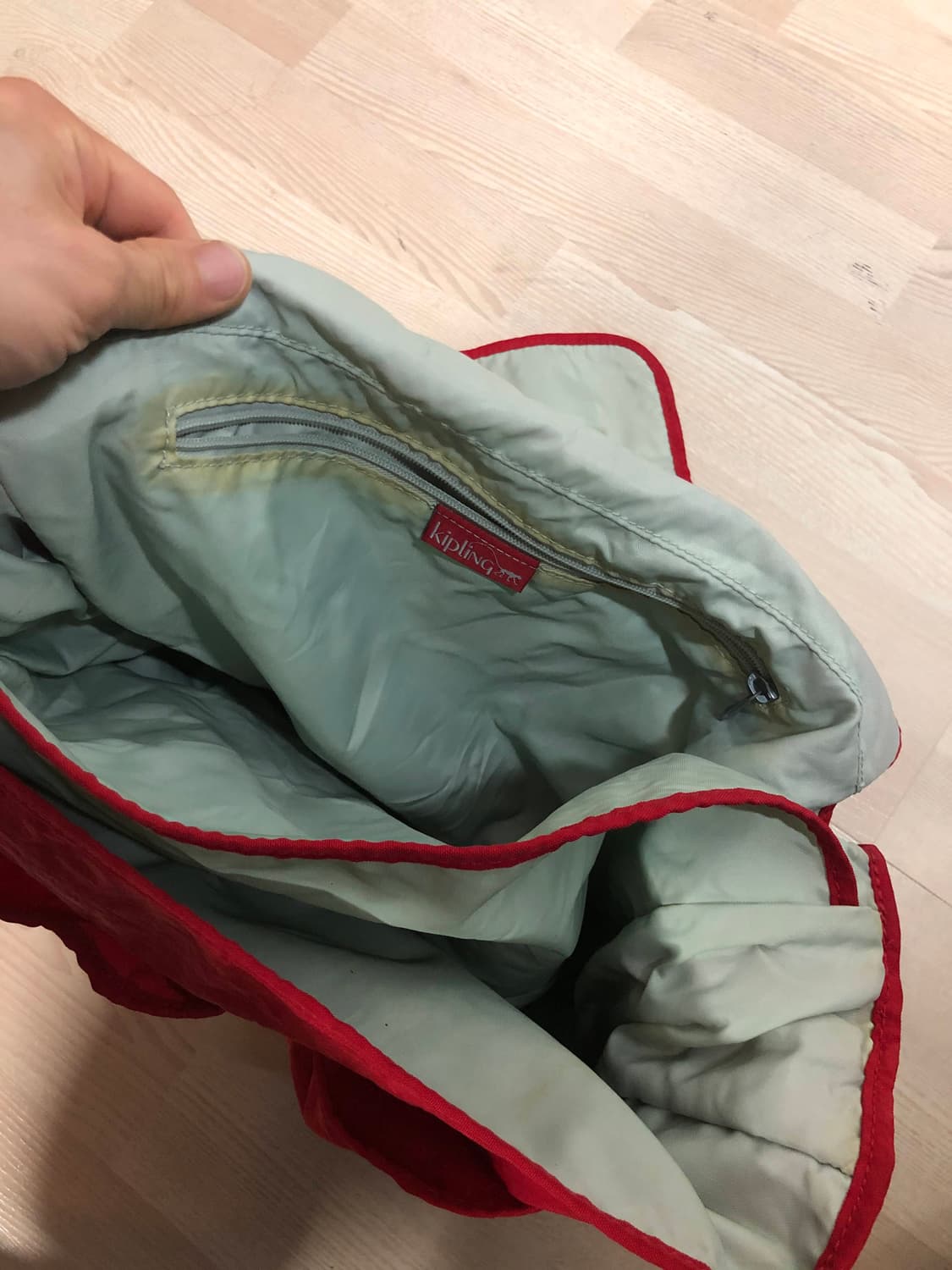 빈티지 키플링 Y2K 레드 빅 크로스백 노트북가방 상품이미지5