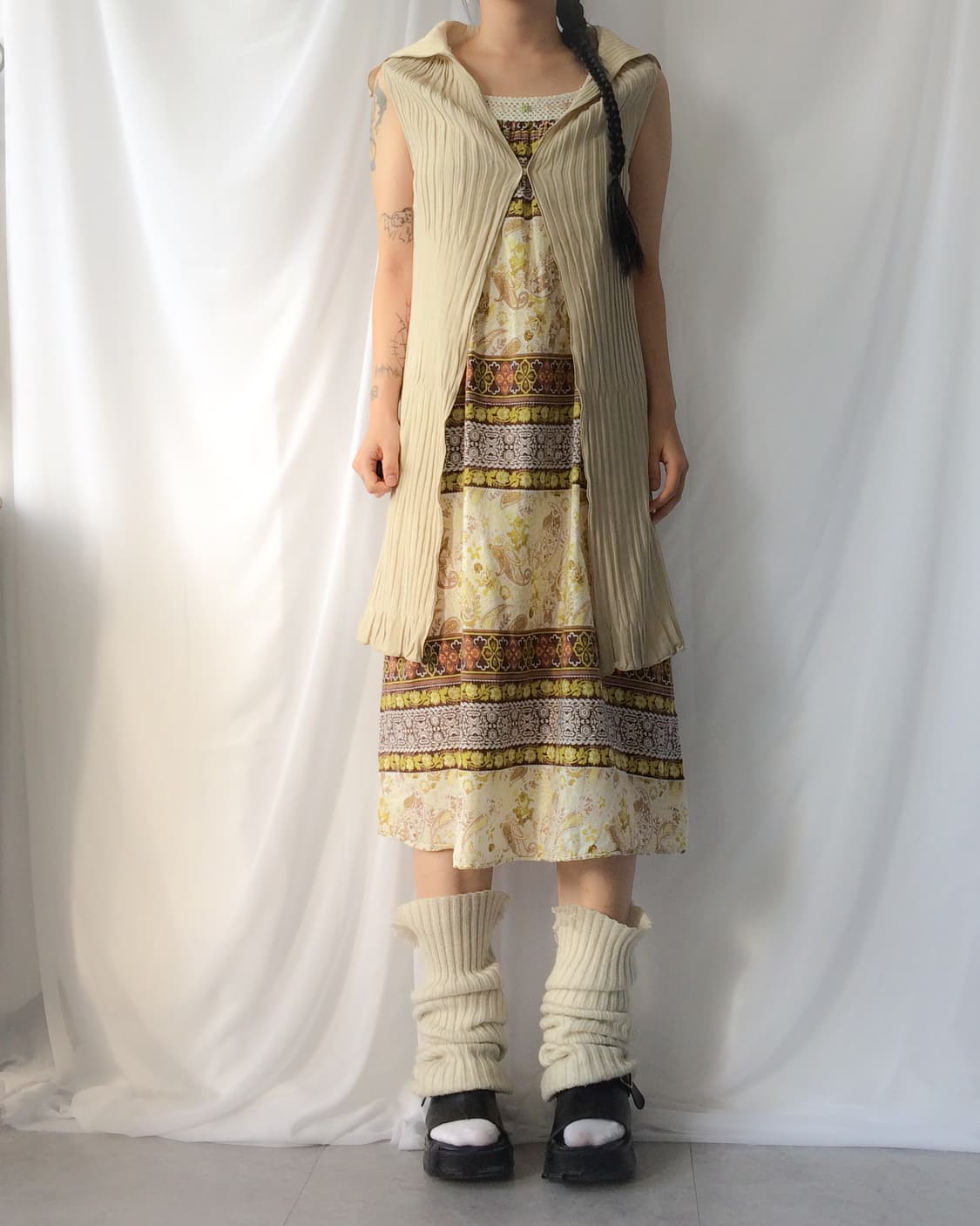 Ethnic mood crochet trimming sleeveless  상품이미지7