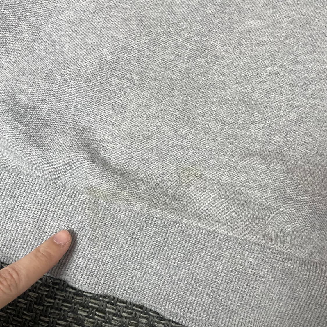 휠라 미니 로고 그레이 맨투맨 105 상품이미지5