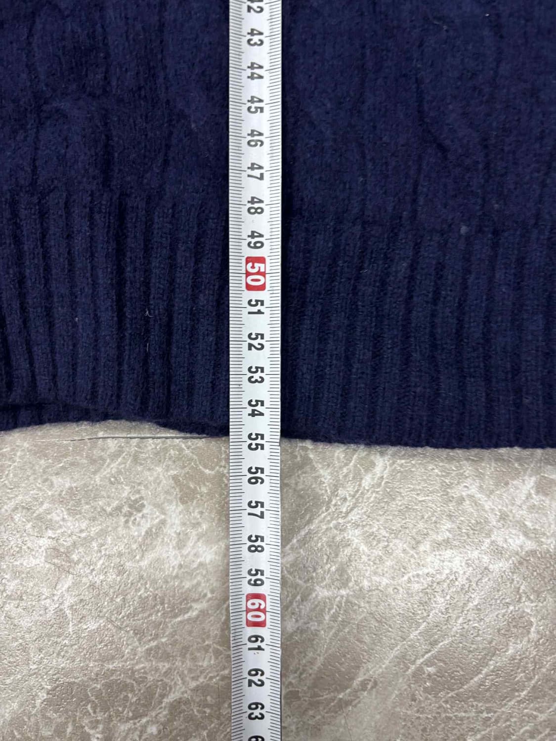 폴로 랄프로렌 네이비 울 캐시미어 크루넥 니트(L) 상품이미지6