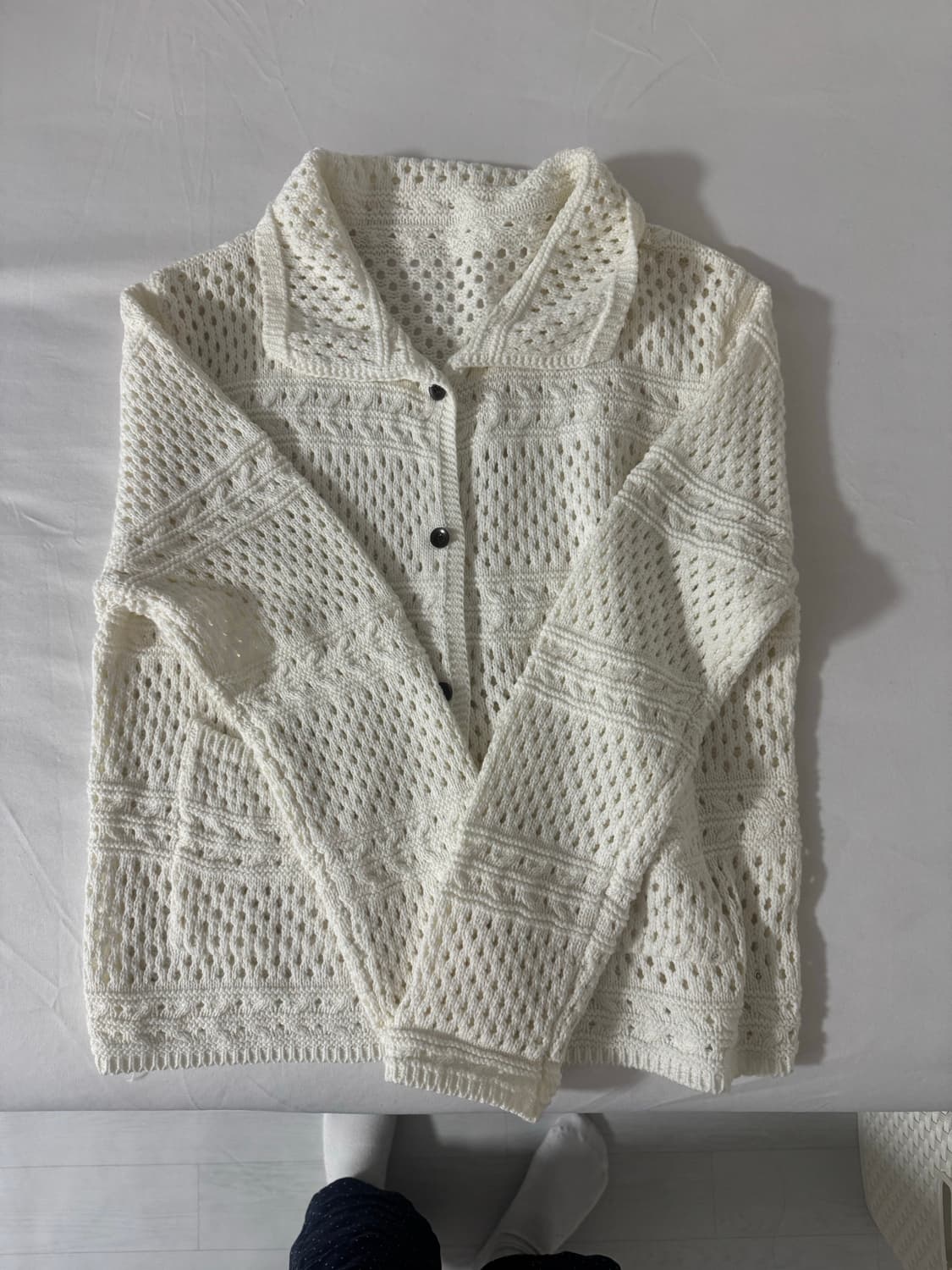 단추 니트 가디건 상품이미지2