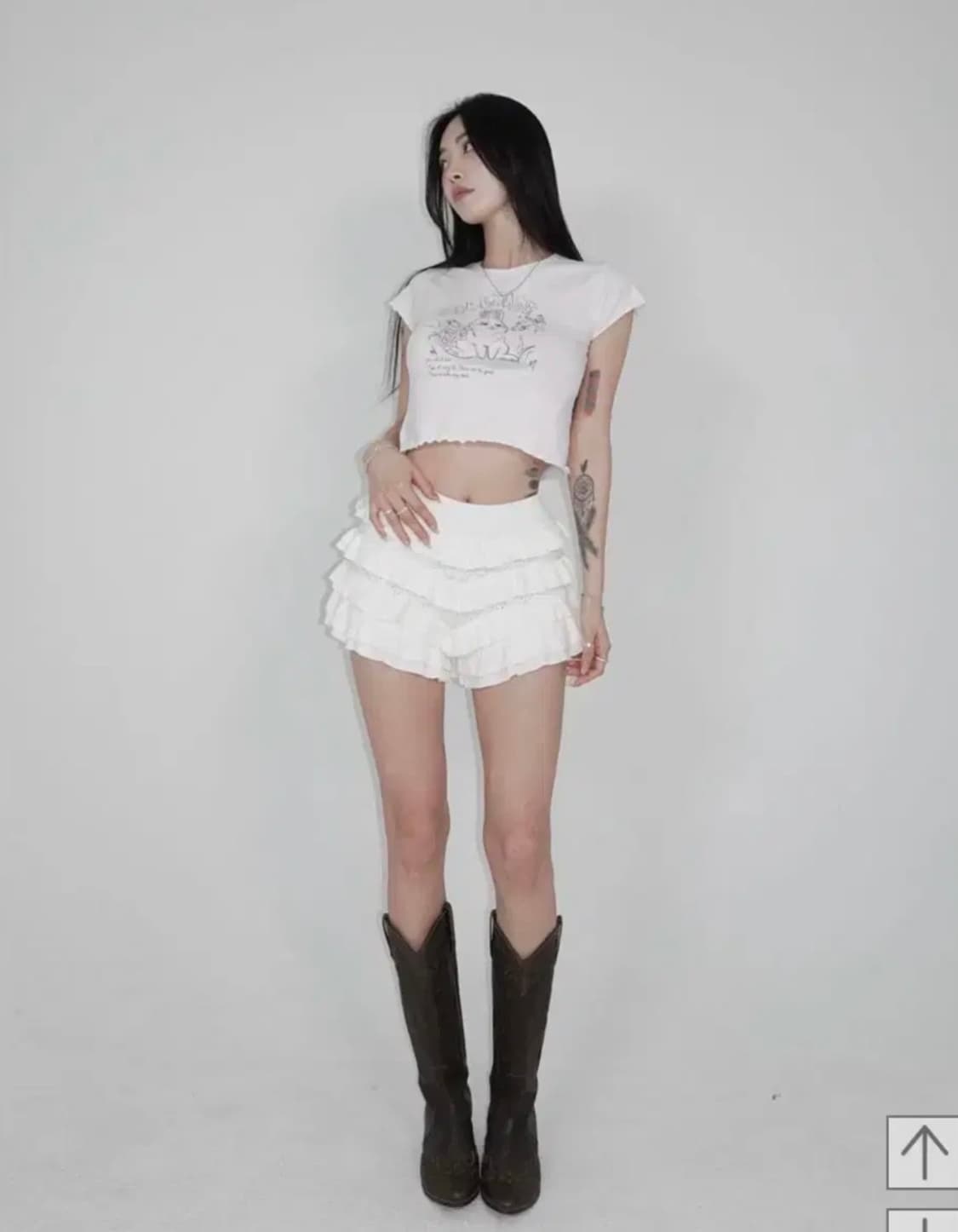 페일제이드 블루머팬츠 화이트 상품이미지1