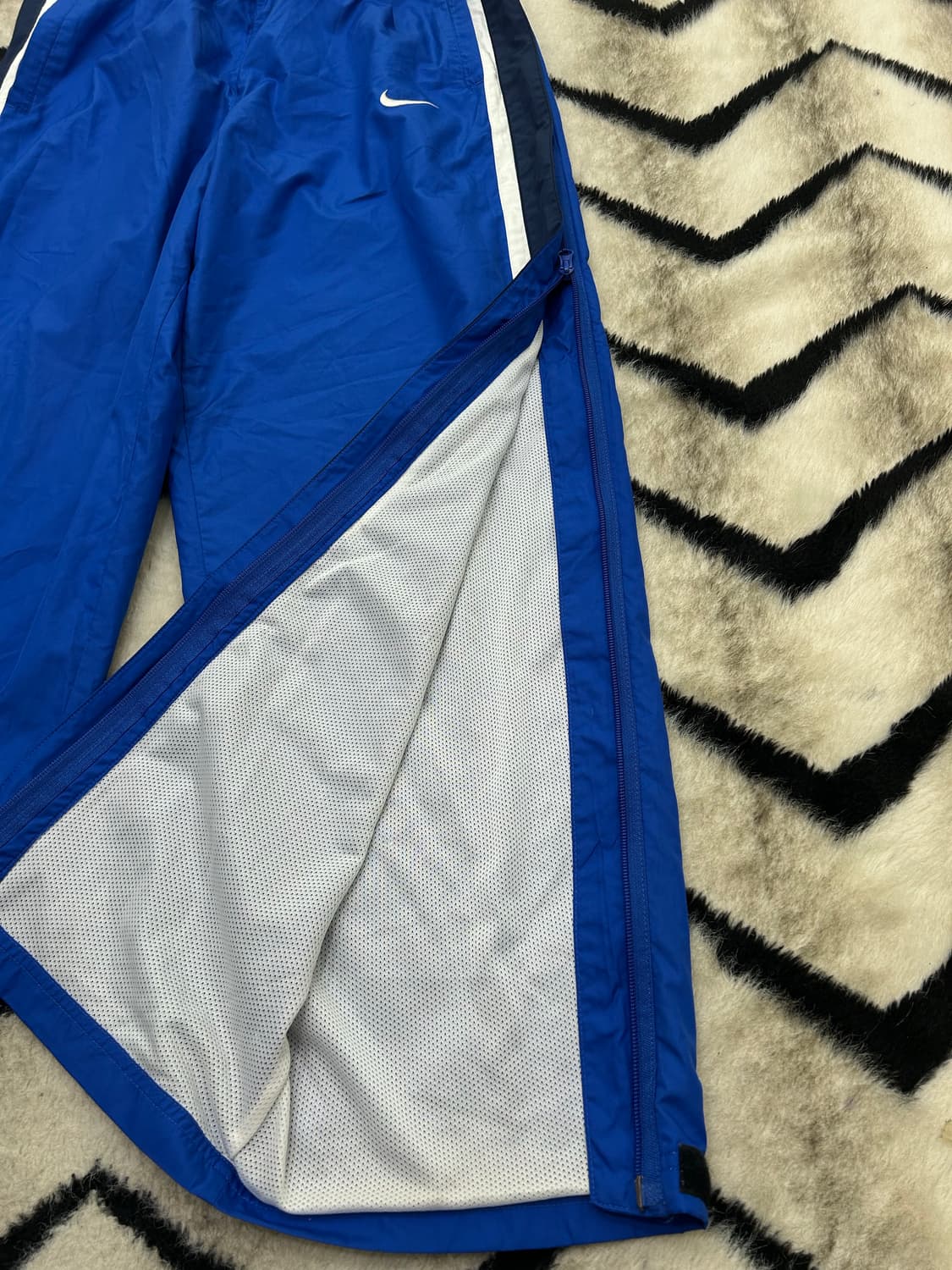 [XL]나이키90s 사이드 지퍼 나일론 팬츠/블루 상품이미지4