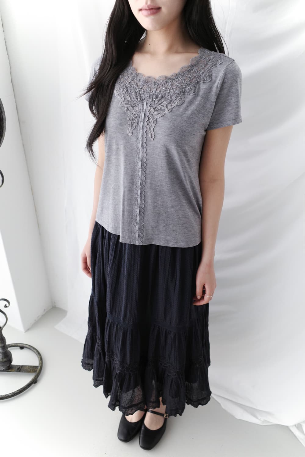 lace cancan skirt 상품이미지4