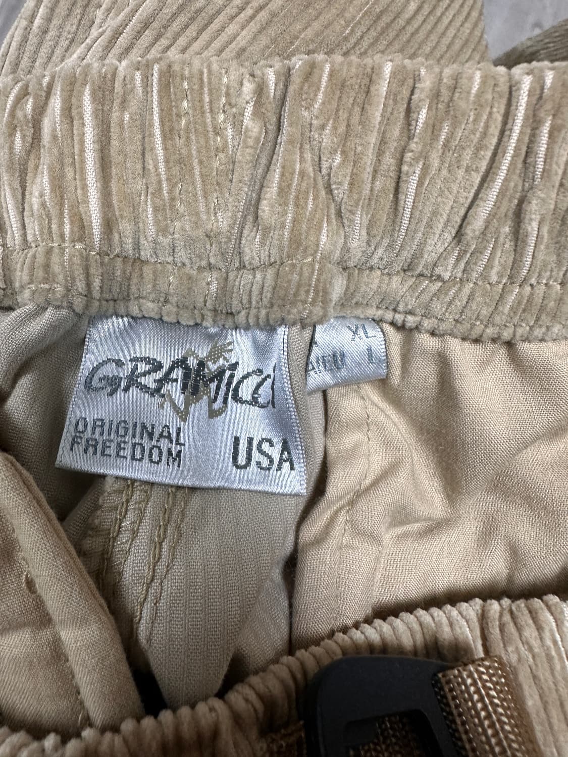 그라미치 루즈테이퍼드 코듀로이 팬츠 20FW Beige XL사이즈 상품이미지3