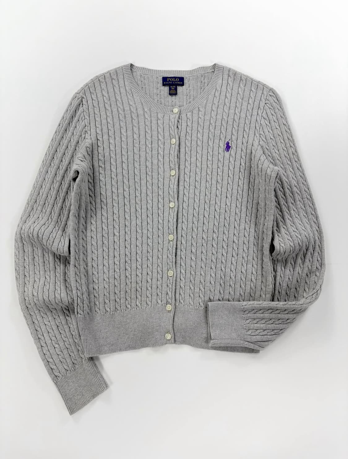 폴로 랄프로렌 여성 케이블 니트 가디건 상품이미지1