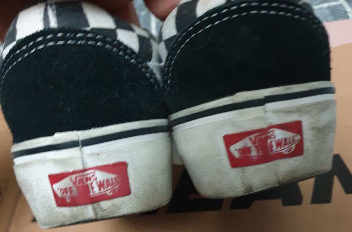 반스 올드스쿨 체커보드 플랫폼 스니커즈 (240) 상품이미지4