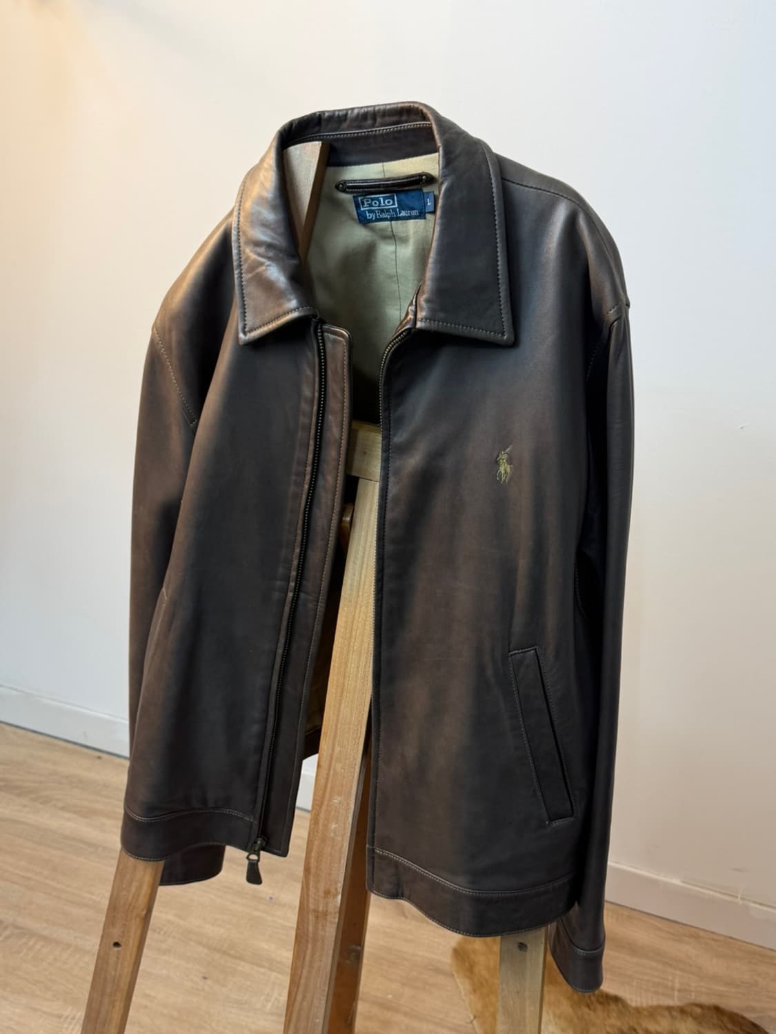 폴로 랄프로렌 맥스웰 브라운 레더 자켓  상품이미지5