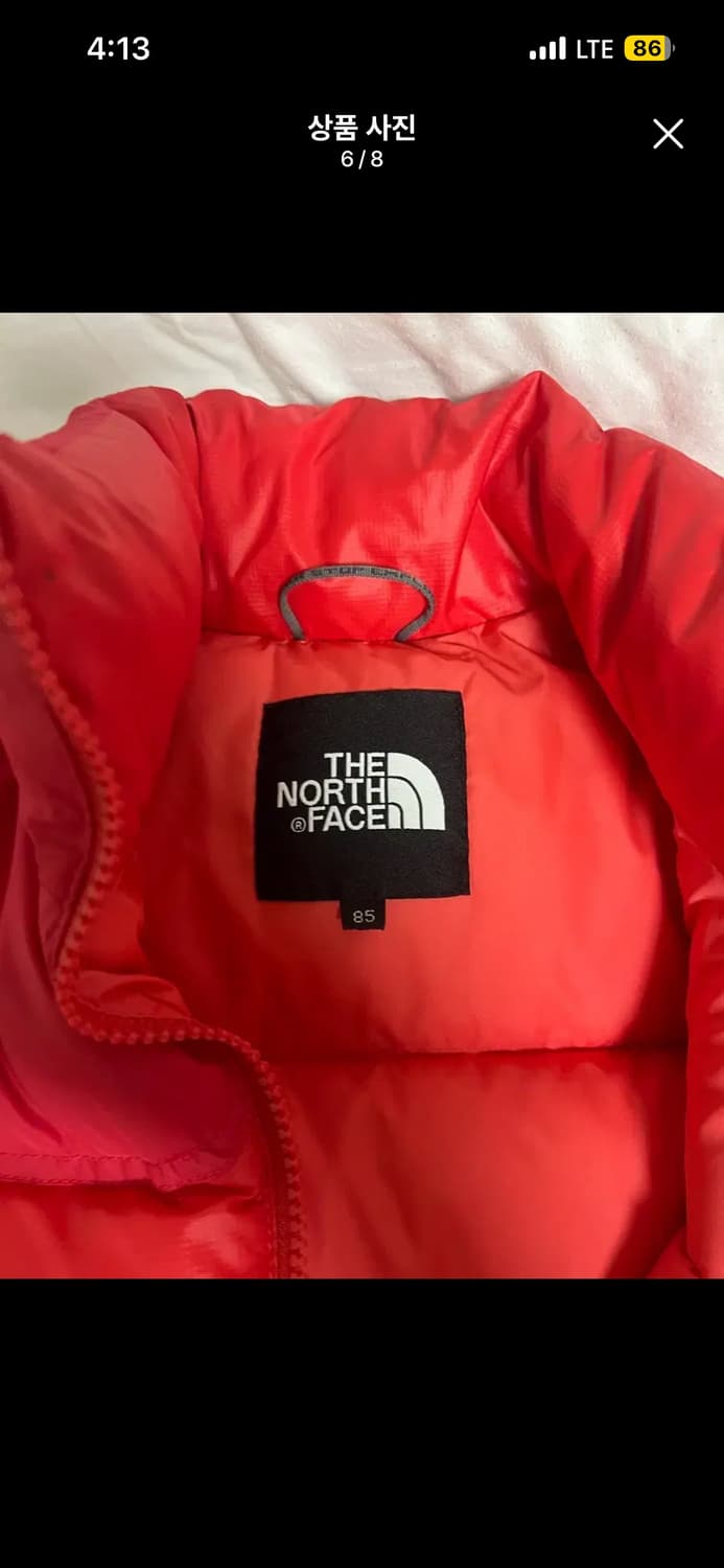 노스페이스 핑크 조끼 패딩 85  상품이미지6