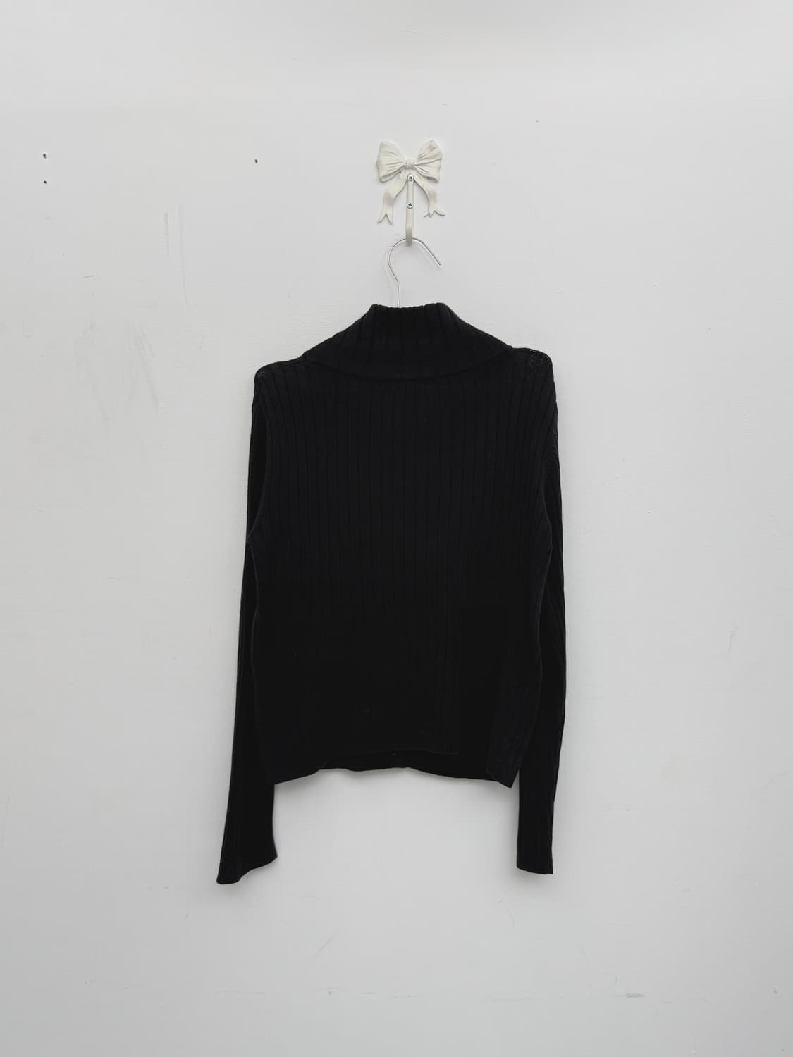 실버 버튼업 골지 니트 상품이미지6