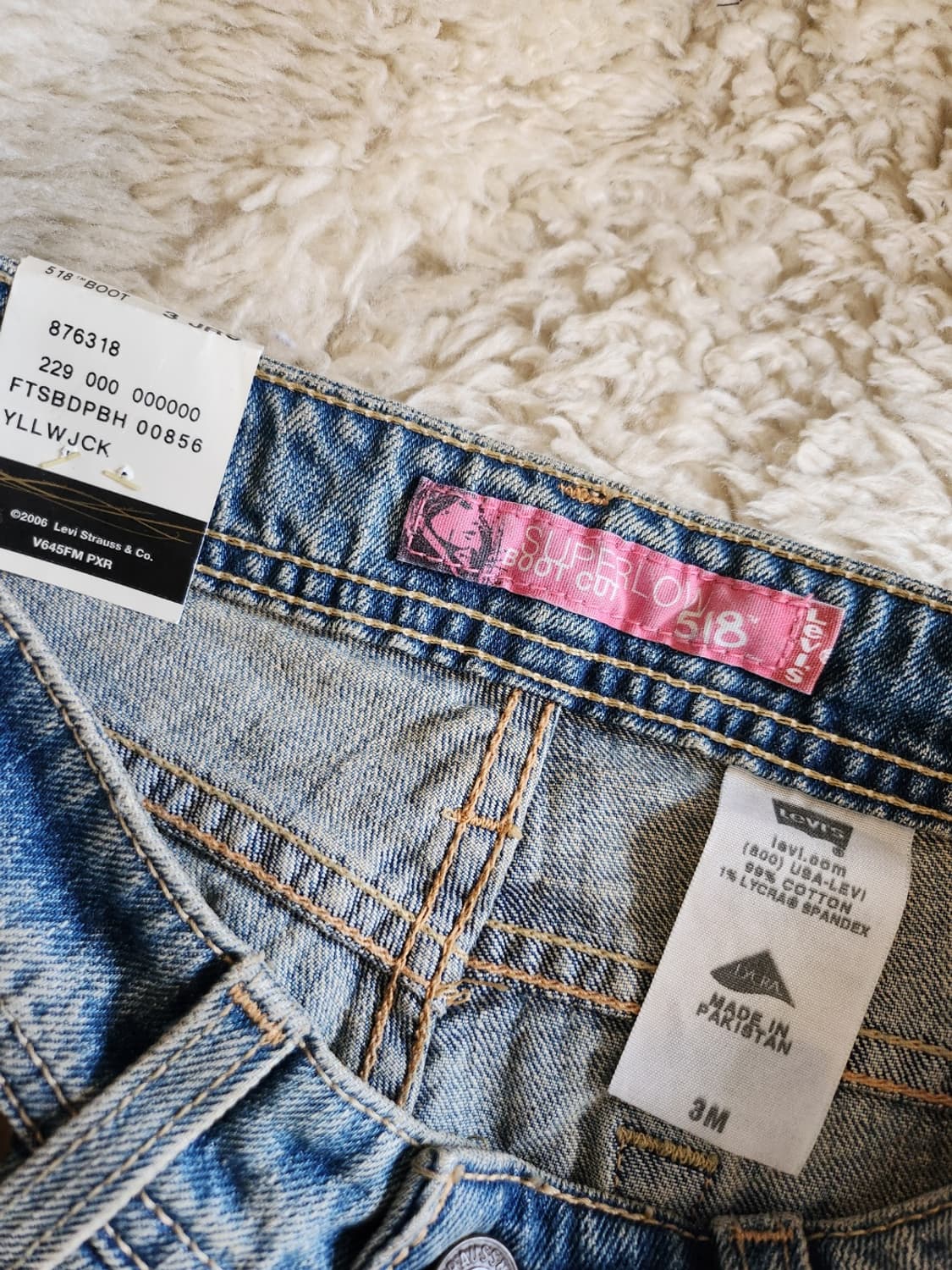 리바이스 518 Superlow 부츠컷 데님진 상품이미지5