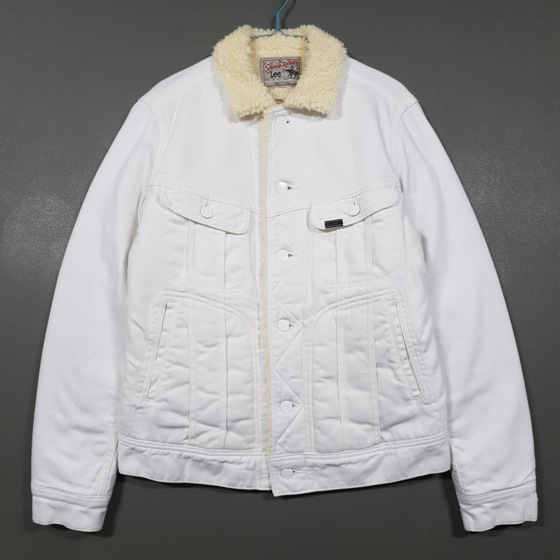 S (90) Lee 리 스톰라이더 코듀로이 쉐르파 자켓 화이트 상품이미지1