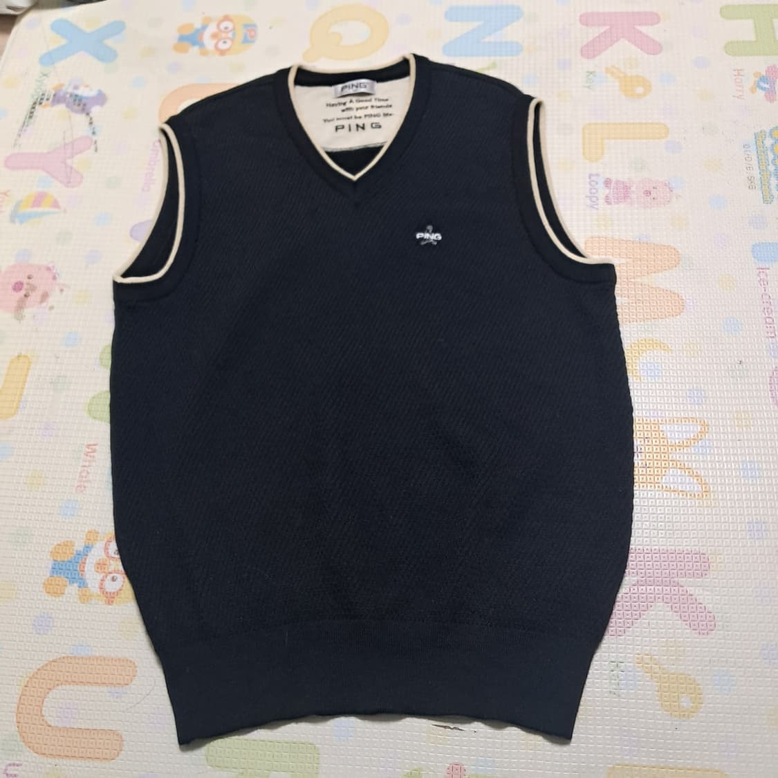 핑 남성 골프 니트 베스트 조끼 100사이즈 상품이미지1